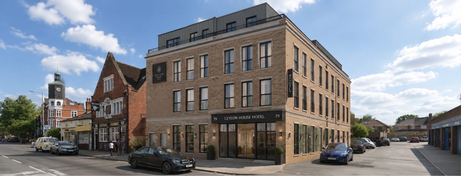 Computer generated image of the proposed hotel